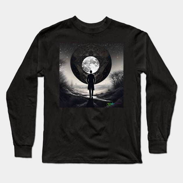 Haunted Dark Worlds  - Magical Odyssey 54 Long Sleeve T-Shirt by Benito Del Ray